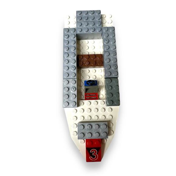 Lego Fire 327 Floating Boat Hull From Set 6429 1999 Authentic Vintage Red White - Picture 10 of 14